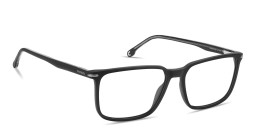 Shop Carrera Logo Lettering Wide Rectangle Eyeglasses in Matte Black online.