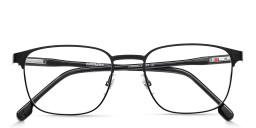 Shop Carrera Logo Square Eyeglasses in Black online.
