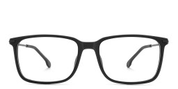 Shop Carrera Logo Rectangle Eyeglasses in Black online.