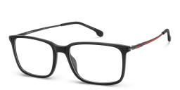 Shop Carrera Logo Rectangle Eyeglasses in Black online.