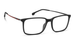 Shop Carrera Logo Rectangle Eyeglasses in Black online.