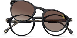 Carrera Logo Unisex Round Eyeglasses in Black – Product Photo 3