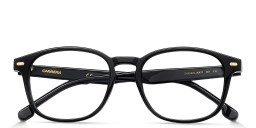 Carrera Logo Kids Square Eyeglasses in Black – Product Photo 3