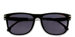 Carrera Rectangle Sunglasses in Black/Dark Grey – Product Photo 2