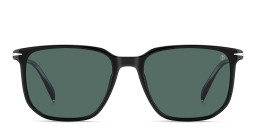 Shop DAVID BECKHAM Timeless Icons Square Sunglasses in Black online.