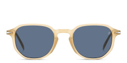 Shop DAVID BECKHAM Timeless Icons Irregular Sunglasses in Beige online.