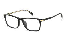 DAVID BECKHAM Timeless Icons Rectangle Eyeglasses in Black – Product Photo 2