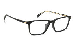 DAVID BECKHAM Timeless Icons Rectangle Eyeglasses in Black – Product Photo 3