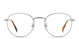 DAVID BECKHAM Timeless Icons Round Eyeglasses in Silver – Product Photo 2