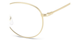 DAVID BECKHAM Timeless Icons Round Eyeglasses in Matte Gold – Product Photo 4