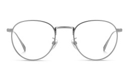 Shop DAVID BECKHAM Timeless Icons Round Eyeglasses in Matte Ruthenium online.