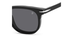 Shop DAVID BECKHAM Style Pioneer Clip-On Square Eyeglasses in Black online.