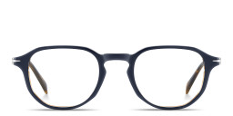 Shop DAVID BECKHAM Talisman Irregular Eyeglasses in Blue online.