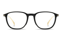 Shop DAVID BECKHAM Talisman Square Eyeglasses in Black online.