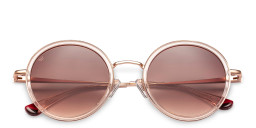 Shop Woodys Bella Round Sunglasses in Pink online.