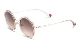 Shop Woodys Bella Round Sunglasses in Pink online.