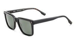 Woodys Burke Square Sunglasses in Black – Product Photo 2