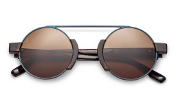 Woodys Panos Round Sunglasses in Havana – Product Photo 1