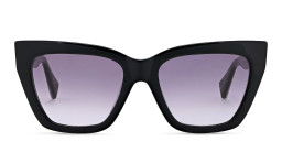 ALL SAINTS Logo Cat-Eye Sunglasses in Black – Product Photo 1