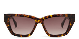 ALL SAINTS Logo Cat-Eye Sunglasses in Tortoise – Product Photo 1