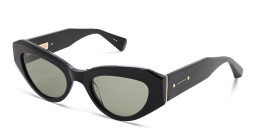 Shop ALL SAINTS Logo Cat-Eye Sunglasses in Black online.