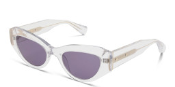 ALL SAINTS Logo Cat-Eye Sunglasses in Clear – Product Photo 2