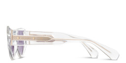 Shop ALL SAINTS Logo Cat-Eye Sunglasses in Clear online.