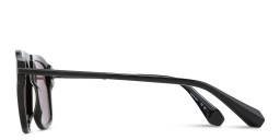 ALL SAINTS Logo Aviator Sunglasses in Black – Product Photo 4