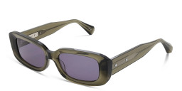 ALL SAINTS Logo Rectangle Sunglasses in Green – Product Photo 2