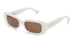 ALL SAINTS Logo Rectangle Sunglasses in White – Product Photo 2