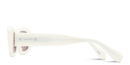 Shop ALL SAINTS Logo Rectangle Sunglasses in White online.