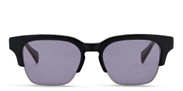 Shop ALL SAINTS Logo Square Sunglasses in Black online.