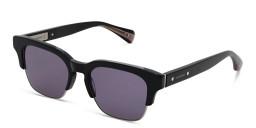 Shop ALL SAINTS Logo Square Sunglasses in Black online.
