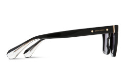 ALL SAINTS Logo Rectangle Sunglasses in Black – Product Photo 3