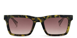 ALL SAINTS Logo Rectangle Sunglasses in Tortoise – Product Photo 1