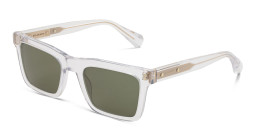 ALL SAINTS Logo Rectangle Sunglasses in Clear – Product Photo 2