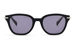 Shop ALL SAINTS Logo Square Sunglasses in Black online.