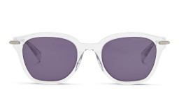 Shop ALL SAINTS Logo Square Sunglasses in Clear online.