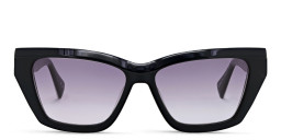 Shop ALL SAINTS Logo Cat-Eye Sunglasses in Black online.