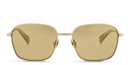 نظارات شمسية مربّعة بشعار العلامة من اول سينتس بلون ذهبي - صورة المنتج 1