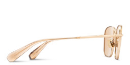 Shop ALL SAINTS Logo Square Sunglasses in Gold online.