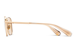 Shop ALL SAINTS Logo Square Sunglasses in Gold online.