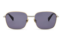 ALL SAINTS Logo Square Sunglasses in Gold/Solid Grey – Product Photo 2