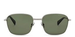 ALL SAINTS Logo Square Sunglasses in Silver – Product Photo 1