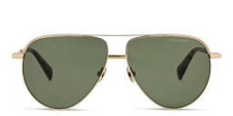 Shop ALL SAINTS Logo Aviator Sunglasses in Gold online.