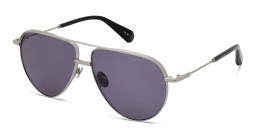 ALL SAINTS Logo Aviator Sunglasses in Silver – Product Photo 2