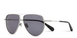 Shop ALL SAINTS Logo Aviator Sunglasses in Silver online.