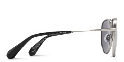 Shop ALL SAINTS Logo Aviator Sunglasses in Silver online.