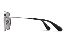 Shop ALL SAINTS Logo Aviator Sunglasses in Silver online.