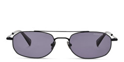ALL SAINTS Logo Oval Sunglasses in Black/Solid Grey – Product Photo 2